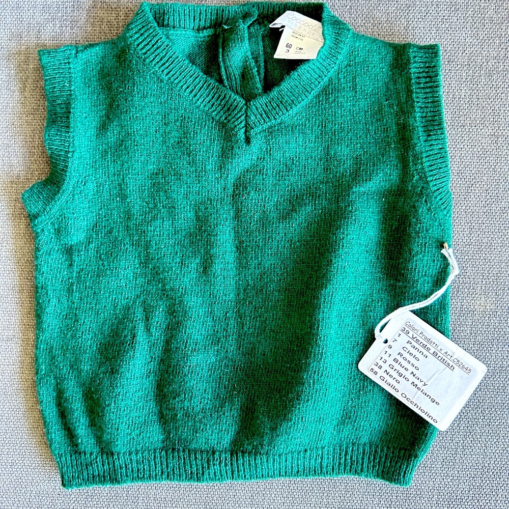 Baby cashmere vest European NWT